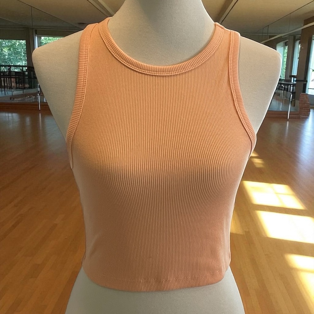 H&M Ribbed Tank Top Cropped Size Small - Picture 3 of 8